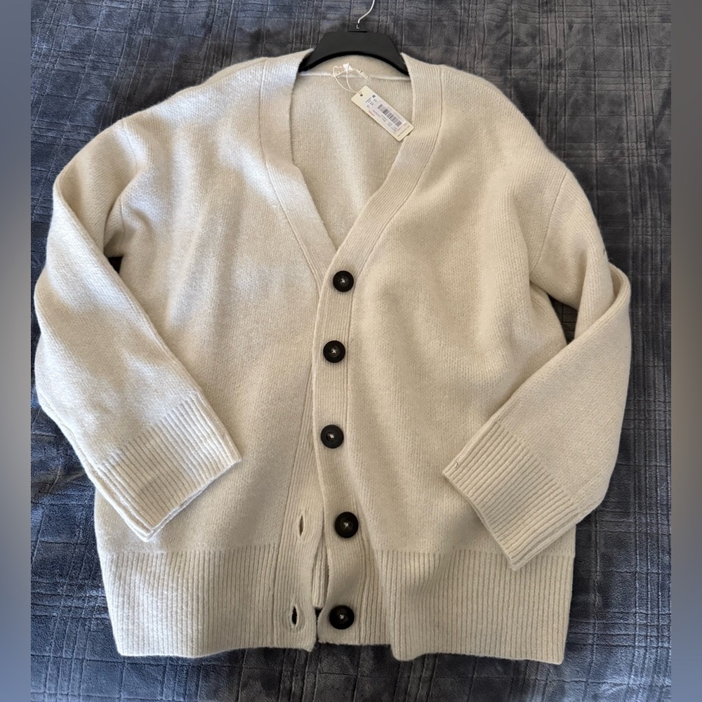 Copper Key Cream Cardigan Sweater